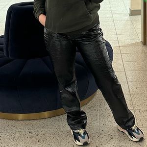 Express patent leather pants